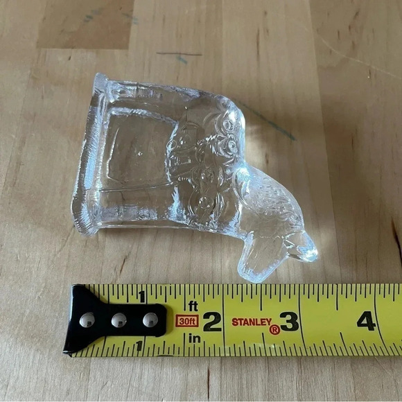 LINDSHAMMAR Sweden Art Crystal Clear Glass Dala Horse Paperweight 3.25” Tall - Picture 10 of 10